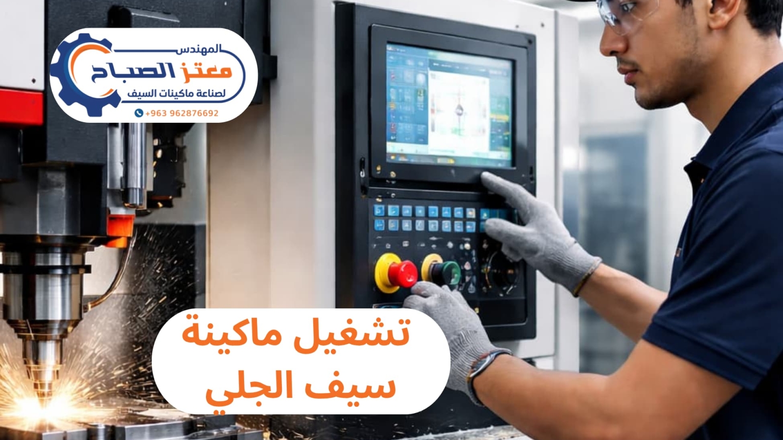 تشغيل ماكينة سيف الجلي